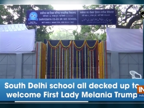 South Delhi school all decked up to welcome First Lady Melania Trump