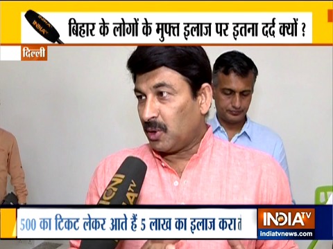 Manoj Tiwari slams Kejriwal over his remark on Bihar coming to Delhi for treatment