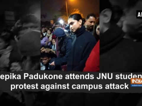 Deepika Padukone attends JNU students protest against campus attack