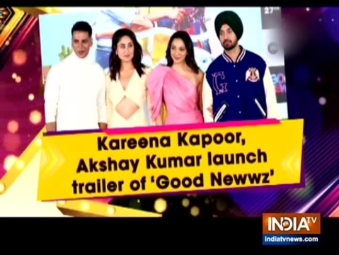 Kareena Kapoor, Akshay Kumar launch trailer of 'Good Newwz'