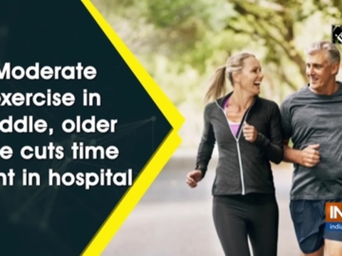 Moderate exercise in middle, older age cuts time spent in hospital