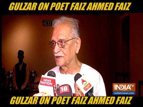 Gulzar reacts to controversy on Pak poet Faiz Ahmed Faiz's poem