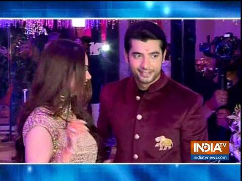 Glimpse of Sharad Malhotra and Ripci Bhatia's sangeet ceremony