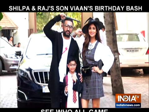 Shilpa Shetty and Raj Kundra celebrate son Viaan's birthday bash