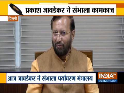 Prakash Javadekar takes charge as the Minister of Environment, Forest and Climate Change