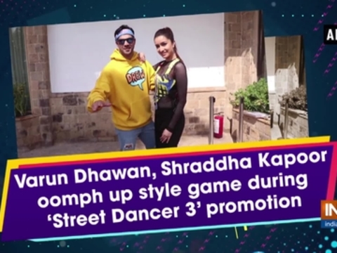 Varun Dhawan, Shraddha Kapoor oomph up style game during 'Street Dancer 3' promotion