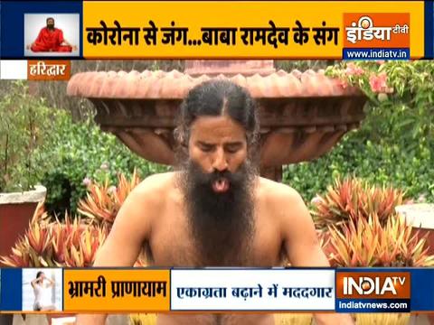 Swami Ramdev shares acupressure points for migraine