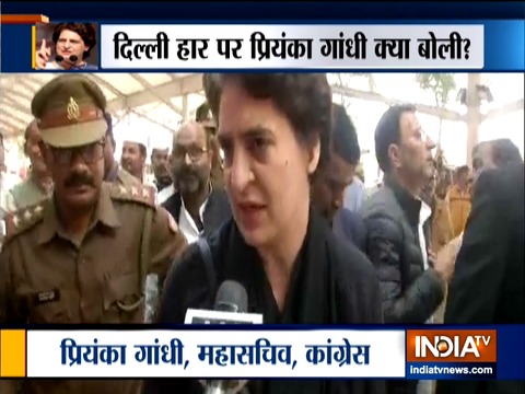 Tough times for our party says Priyanka Gandhi Vadra on Delhi poll results