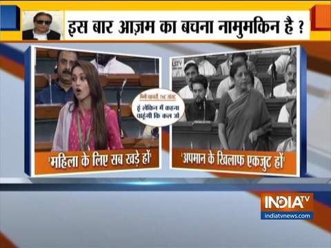 Azam Khan's sexist comment: Smriti Irani,Mimi chakraborty seek action on Azam Khan