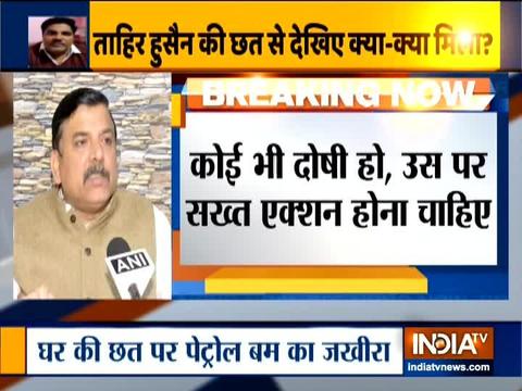 Tahir Hussain asked police for protection during the violence: AAP leader Sanjay Singh