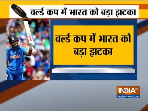 2019 World Cup: Shikhar Dhawan ruled out for at least 3 weeks due to fractured thumb