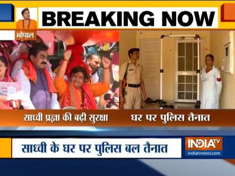 Security tightened at Sadhvi Pragya’s residence in Bhopal