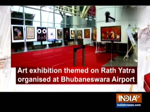 Art exhibition themed on Rath Yatra organised at Bhubaneswara Airport