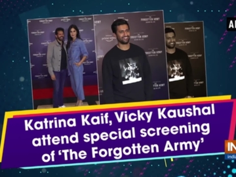 Katrina Kaif, Vicky Kaushal attend special screening of 'The Forgotten Army'