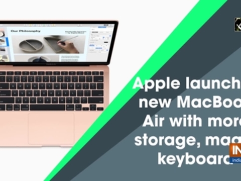 Apple launches new MacBook Air with more storage, magic keyboard