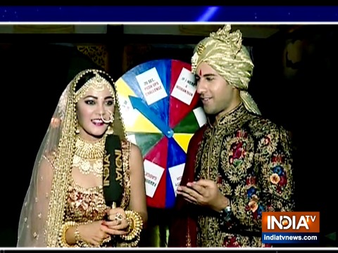 Ritvik Arora and Kaveri Priyam play spin wheel game