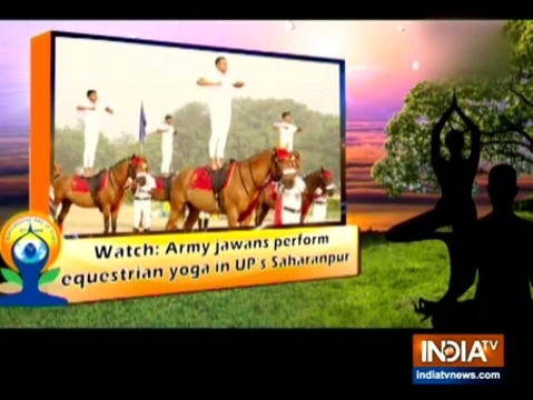 Watch: Army jawans perform equestrian yoga in UP's Saharanpur