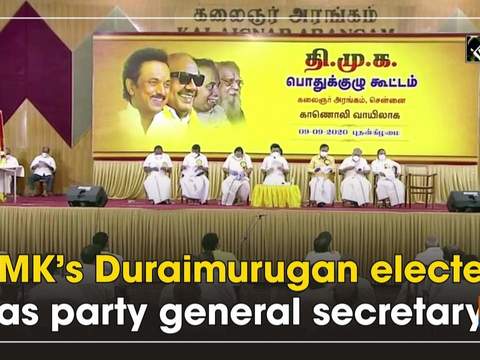 DMK's Duraimurugan elected as party general secretary