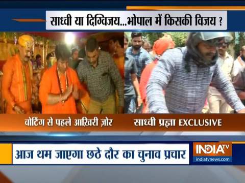 LS polls 2019: Pragya Thakur  holds bike rally in Bhopal