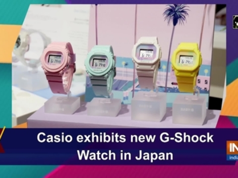 Casio exhibits new G-shock watch in Japan