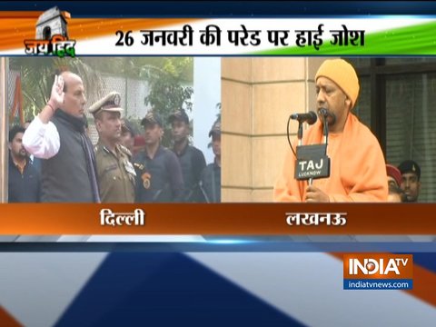 Yogi Adityanath, Rajnath Singh celebrate 70th Republic Day