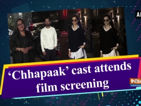 'Chhapaak' cast attend film screening