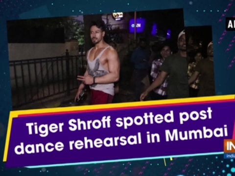 Tiger Shroff spotted post dance rehearsal in Mumbai