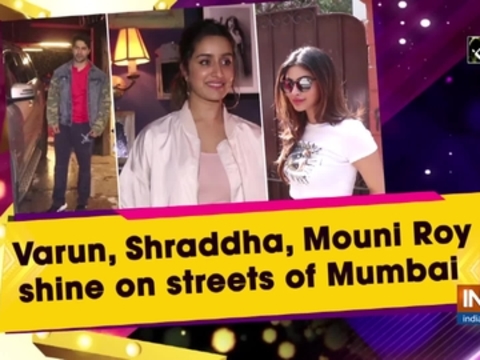 Varun, Shraddha, Mouni Roy shine on streets of Mumbai