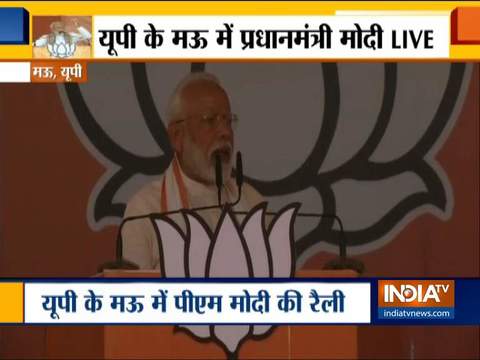 UP poll result will destroy arithmetic of 'mahagathbandhan': PM Modi in Mau