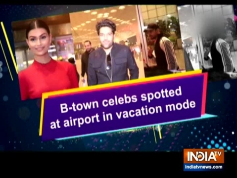 B-town celebs spotted at airport in vacation mode