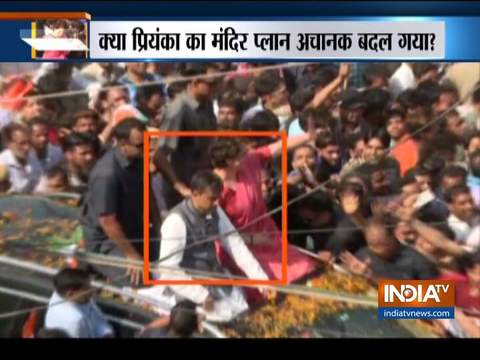 People unhappy with Priyanka Gandhi as she skips her visit to Jain temple in Saharanpur