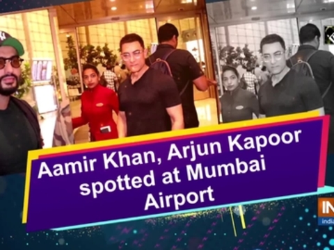 Aamir Khan, Arjun Kapoor spotted at Mumbai Airport