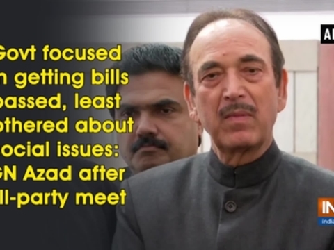 Govt focused on getting bills passed says GN Azad after all-party meet