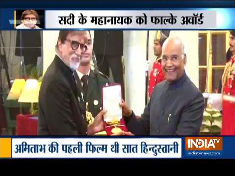 Abhishek Bachchan congratulates his father Amitabh for being conferred Dada Saheb Phalke award