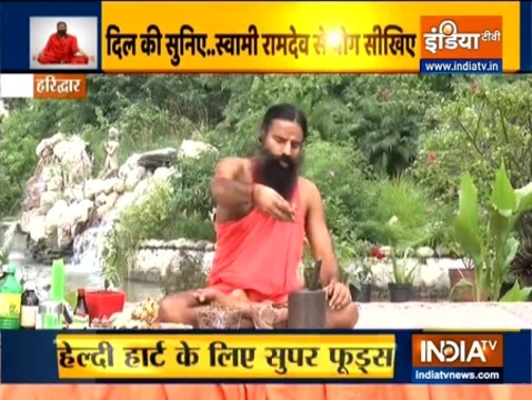 Learn how to make 'kadha' or decoction for your heart from Swami Ramdev