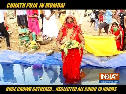 Maharashtra govt creates artificial pond for devotees to celebrate Chhath Puja amid coronavirus scare