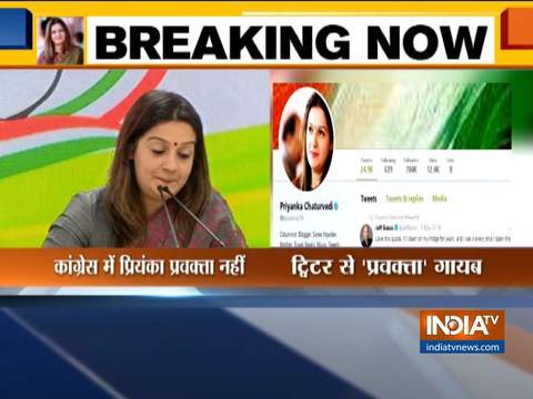 Congress spokesperson Priyanka Chaturvedi quits party