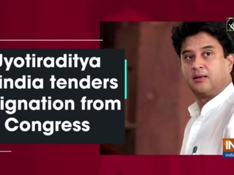 Jyotiraditya Scindia tenders resignation from Congress