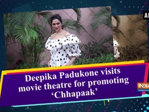 Deepika Padukone visits movie theatre for promoting 'Chhapaak'