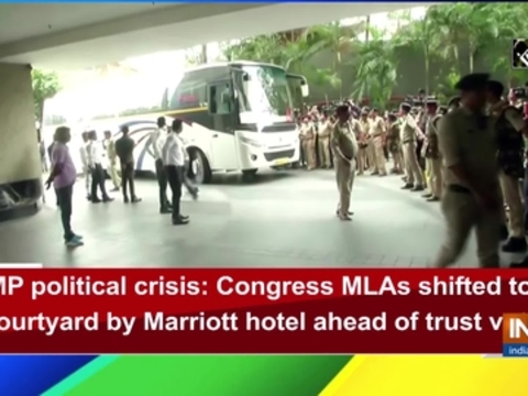 MP political crisis: Congress MLAs shifted to Courtyard by Marriott hotel ahead of trust vote