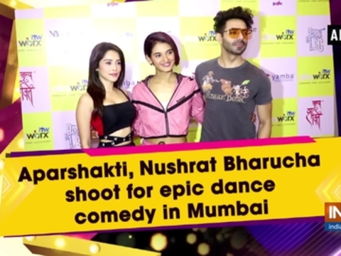 Aparshakti, Nushrat Bharucha shoot for epic dance comedy in Mumbai