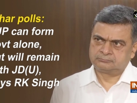 Bihar polls: BJP can form govt alone, but will remain with JD (U), says RK Singh