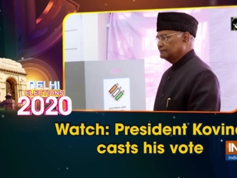 Watch: President Kovind casts his vote