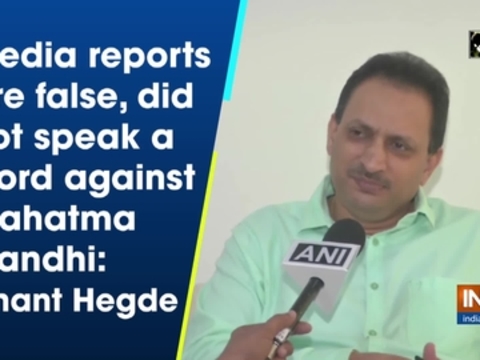 Media reports are false, did not speak a word against Mahatma Gandhi: Anant Hegde