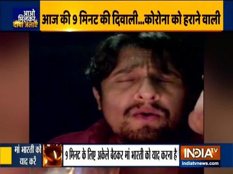 Sonu Nigam croons song in supoort of PM Modi’s 9-min candle plan