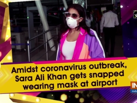 Amidst coronavirus outbreak, Sara Ali Khan gets snapped wearing mask at airport