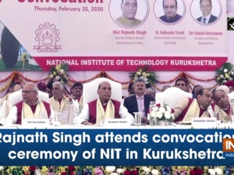 Rajnath Singh attends convocation ceremony of NIT in Kurukshetra