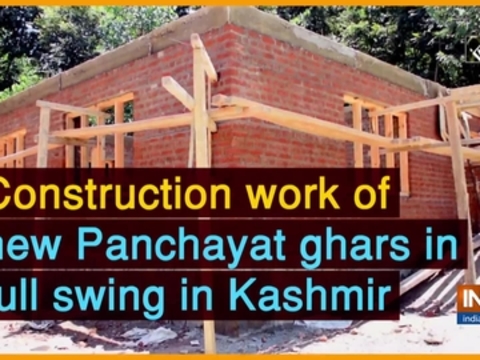 Construction work of new Panchayat ghars in full swing in Kashmir
