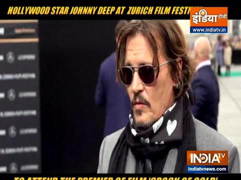 Johnny Depp attends premiere of his film Crock of Gold at Zurich Film Festival