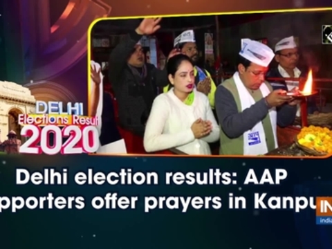 Delhi election results: AAP supporters offer prayers in Kanpur